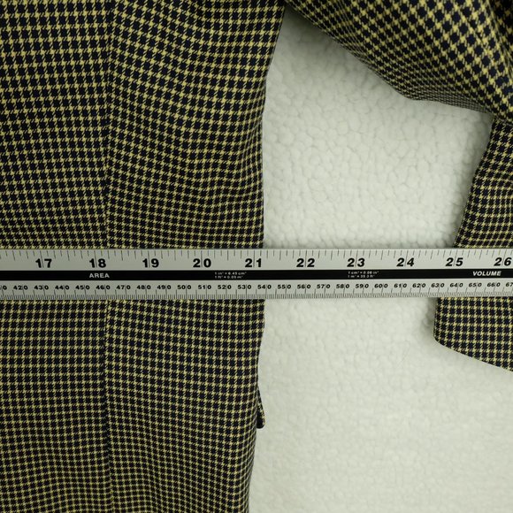 Hugo Boss Mens Blazer Jacket 44L Tall Black Yellow Loro Piana Super 100s Check - Picture 9 of 15